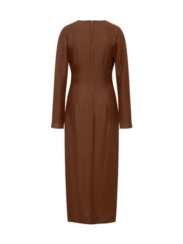 Anvelop Rahat Kesim Elbise - Kahve
