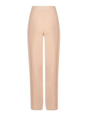 Beli Lastikli Bol Paça Krep Pantolon - Bej