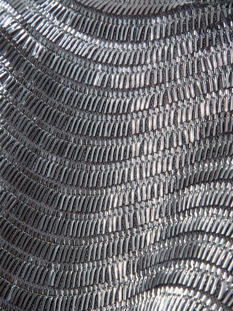 Askılı Boru Pullu Uzun Crop Şık Bluz - Antrasit