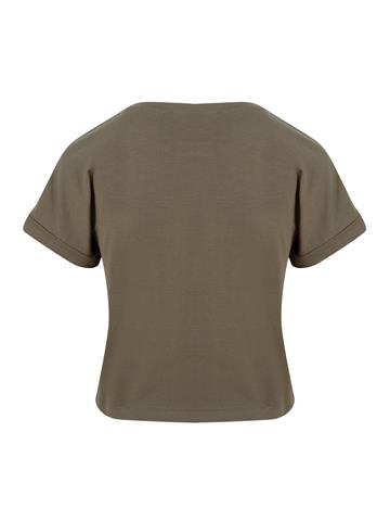 Bisiklet Yaka Basic T-Shirt - Koyu Gri Melanj