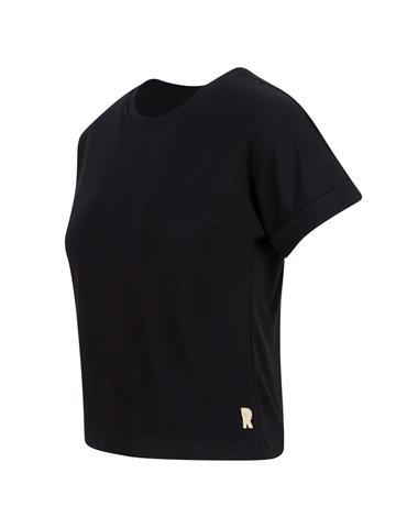Bisiklet Yaka Basic T-Shirt - Siyah