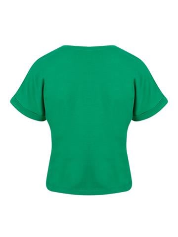 Bisiklet Yaka Basic T-Shirt - Yeşil