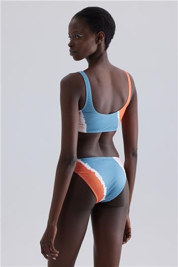 Batik Rengi Yüzücü Bikini Takımı - Mavi