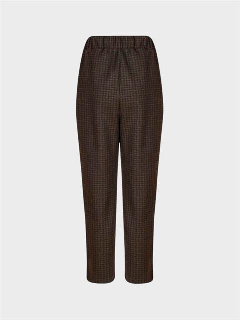Beli Lastikli Cigarette Pantolon - Kahve