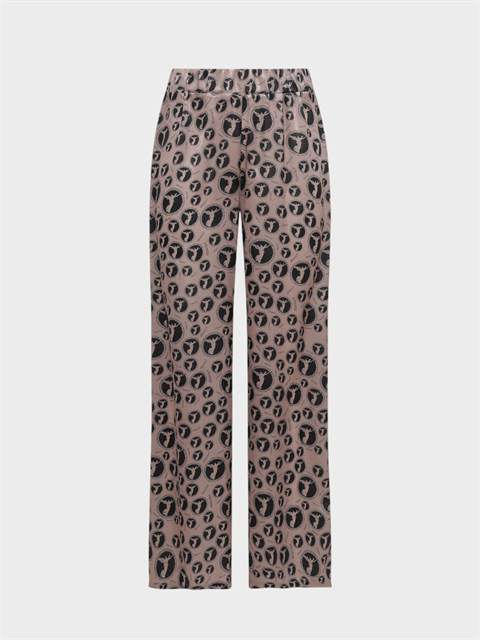 Beli Lastikli Desenli Salaş Pantolon - Athena Desenli