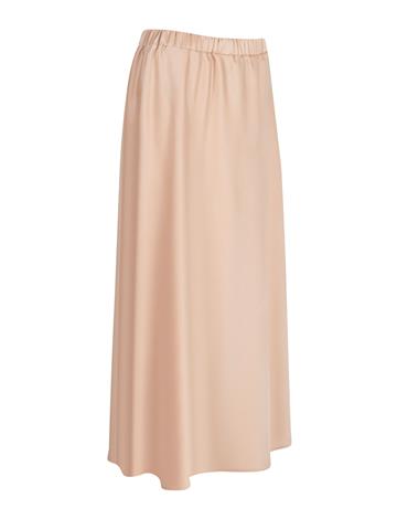 Beli Lastikli Midi Boy Saten Etek - Bej