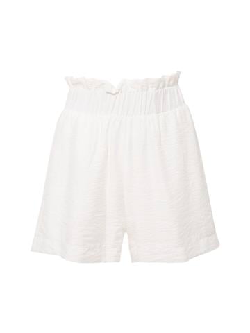 Beli Lastikli Rahat Kesim Şort - Beyaz