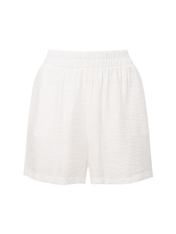 Beli Lastikli Şort - Beyaz