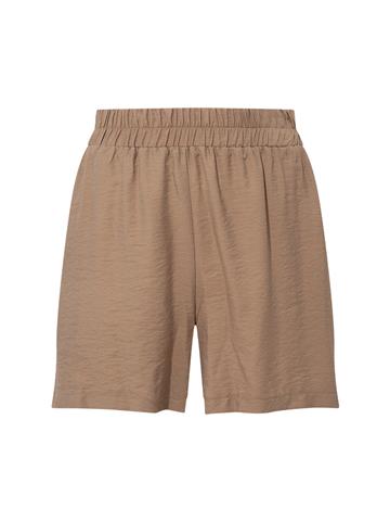 Beli Lastikli Şort - Vizon