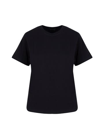 Bisiklet Yaka Oversize T-Shirt - Siyah