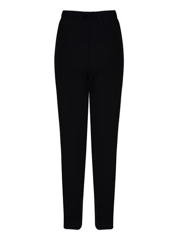 Fermuar Detaylı Krep Pantolon - Siyah