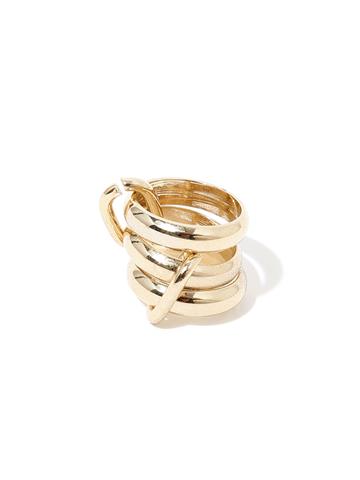 Çoklu Detay Yüzük - Gold