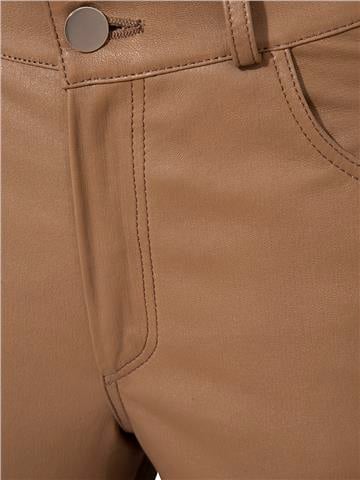 Deri Pantolon - Kahve