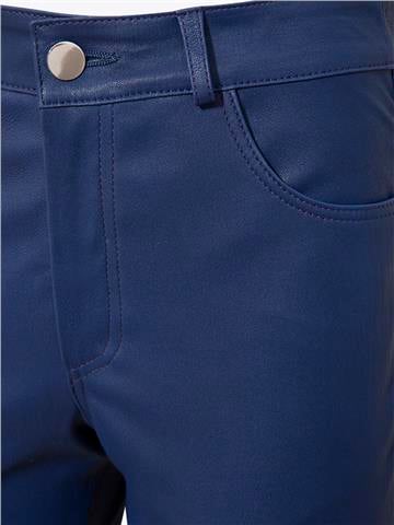 Deri Pantolon - Mavi