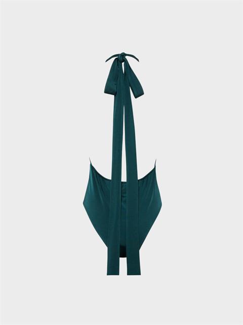 Derin Dekolteli İkonik Body - Yeşil