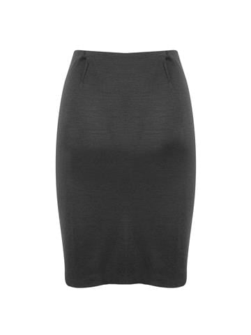 Drapeli Fermuar Detaylı Mini Etek - Siyah