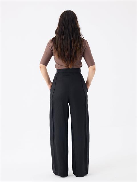 Düğmeli Polo Yaka T-shirt - Kahve