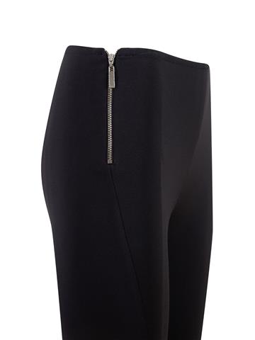 Fermuar Detaylı Tayt - Siyah