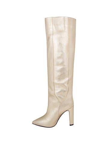 Uzun Deri Çizme - Gold