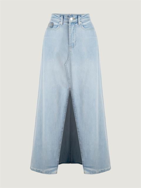 Jean Uzun Etek - İndigo