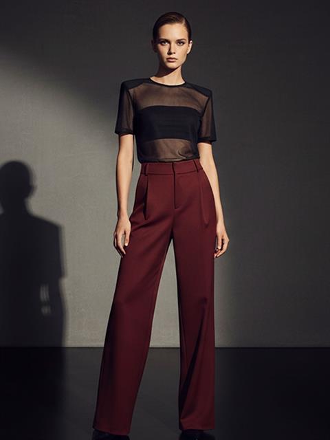 Bol Paça Palazzo Pantolon - Bordo