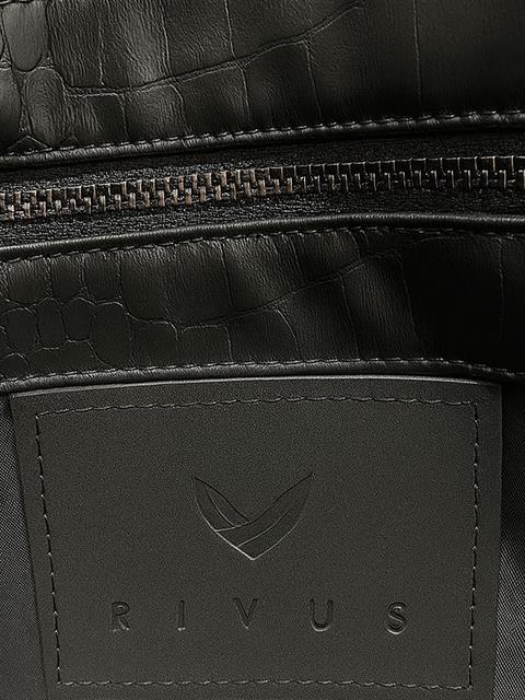 Form Croco Tote Çanta - Siyah