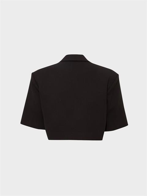 Modern Fit Kısa Blazer Ceket - Siyah