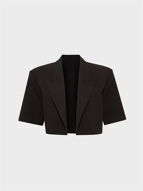 Modern Fit Kısa Blazer Ceket - Siyah