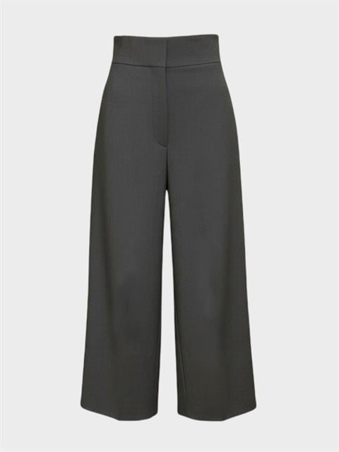 Ultra Yüksek Bel Culotte Pantolon - Gri
