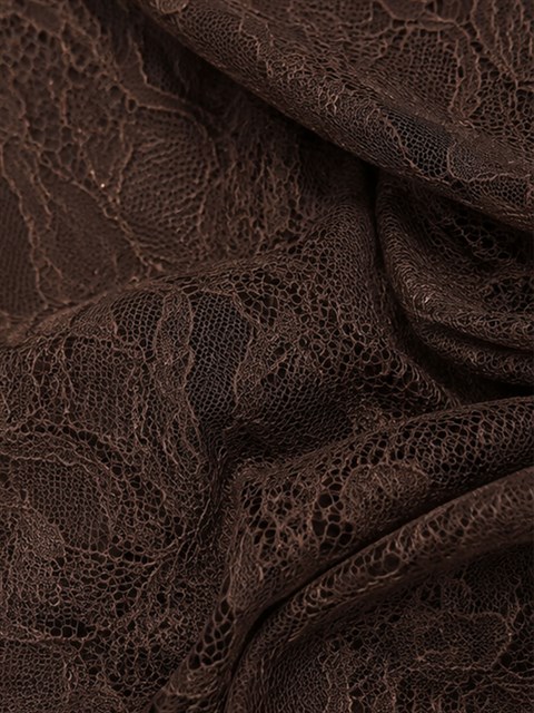 Ayarlanabilir Bel Flare Dantel Pantolon - Kahve