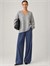 V Yaka Oversize Triko Kazak - Gri