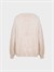 V Yaka Oversize Triko Kazak - Vizon
