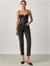 Vegan Deri Büstiyer - Siyah