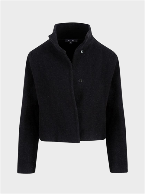 Kaşe Kısa Ceket -Siyah