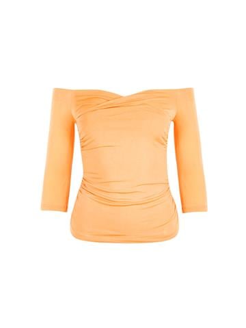 Kayık Yaka Body - Turuncu