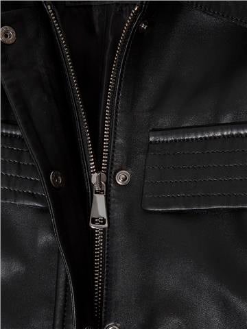 Kemerli Deri Tulum - Siyah