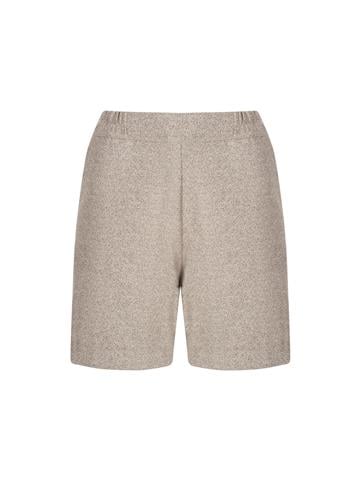 Kırçıllı Dokuma Şort - Bej