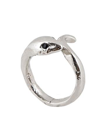 Kıvrımlı Yılan Yüzük - Silver