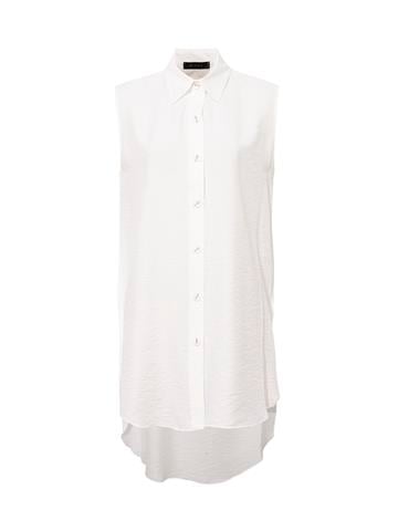 Kolsuz Rahat Kesim Gömlek - Beyaz