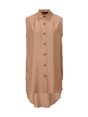 Kolsuz Rahat Kesim Gömlek - Camel