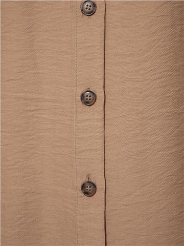 Kolsuz Rahat Kesim Gömlek - Camel