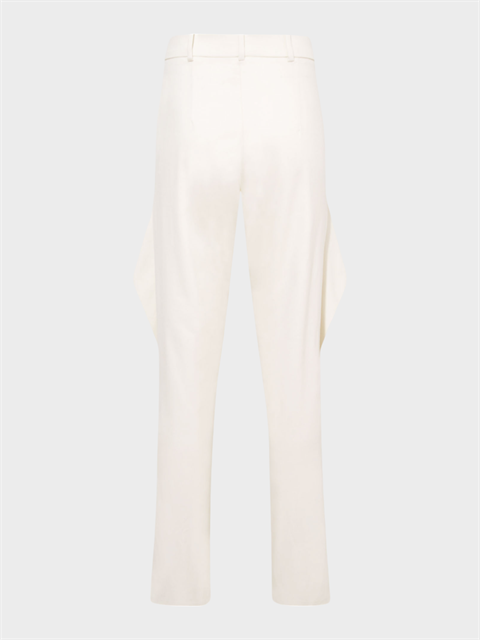 Önü Yırtmaç Detaylı Tasarım Pantolon - Ekru