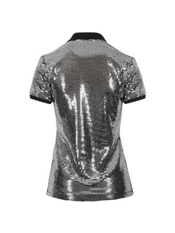 Polo Yaka Pullu T-Shirt - Silver
