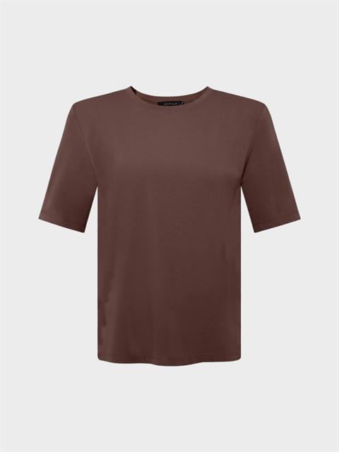 Premium Yumuşak Tuşeli Vatkalı T-Shirt - Kahve