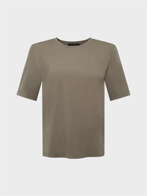 Premium Yumuşak Tuşeli Vatkalı T-Shirt - Haki