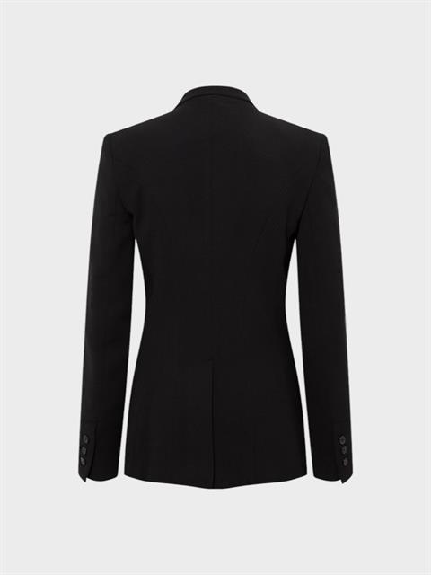 Şerit Taş Detaylı Şık Blazer - Siyah