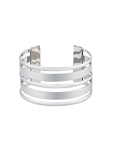 Sıralı Kalın Bileklik - Silver