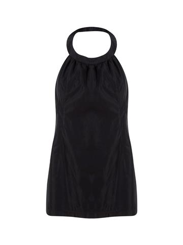 Sırt Dekolteli Mini Elbise - Siyah