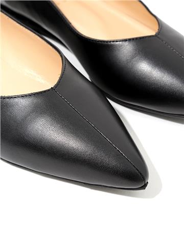 Streç Deri Babet - Siyah