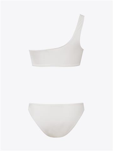 Tek Omuz Bikini Takımı - Ekru